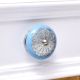 Turquoise Strewn Flat Knob
